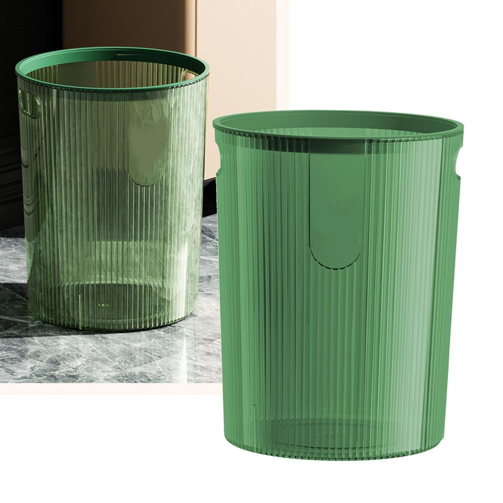 Trash Can with Pressing Ring Plastic Trash Can Wastebasket Garbage Container Bin for Bathroom Kitchen Bedroom Office