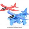 Glowing Foam Airplane 10m Launcher Ejection Aircraft Aircraft Air Gun Gun Toy Children Outdoor Game Bubble Model Shooting Flight