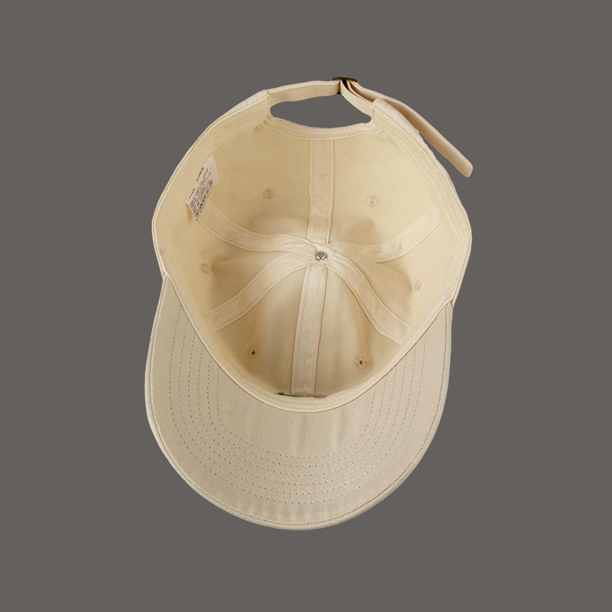 

New spring and summer baseball cap women s big head circumference, thin face, versatile soft top hat men s cap tide Adjustable темно-коричневого кольору