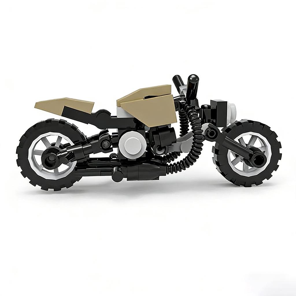 Mini Motorcycle Building Blocks Motorbike Moc Bike Vehicle Racing Small Particle Assembly Model Kid Toy Birthday Gift
