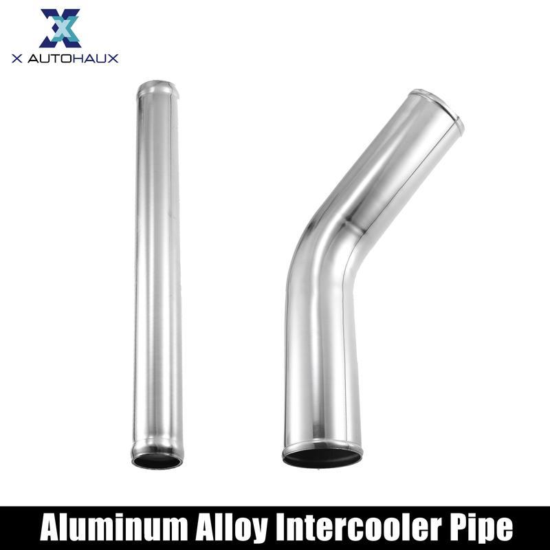 X Autohaux OD 34-102mm Length 20" 300mm 500mm Aluminum Alloy Tube Intercooler Pipe Straight 45 Degree Air Intake Tube for Car
