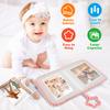 Mjukt Tyg Album Baby Tillväxt Minnesfotoalbum Baby Spjälsäng Tyg Bok Leksak Montessori Tidig Utbildning Album Bok Födelsedagspresent