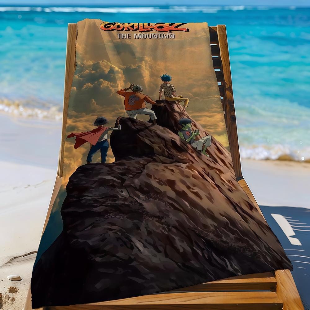 

Band G-Gorillaz-S Album the Mountain Towel Sports Quick Dry Travel Camping Gear Sandproof Soft Light Large Beach Towel W30*H60(CM)