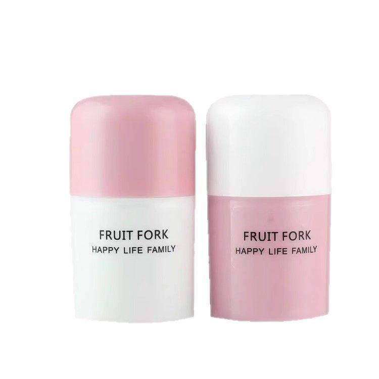 **36-Piece Disposable Plastic Fruit Forks Set** - Two-Pronged Household Fruit Picks