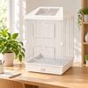 Großer Vogelkäfig Geräumig mit Acryl-Frontplatten