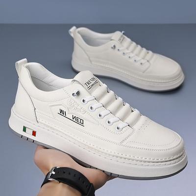Pantofi bărbați 2025 primăvară nou pantofi casual din piele pentru bărbați cu talpă moale pantofi la modă pantofi de skate pantofi albi bărbați