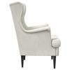 Cream Velvet Armchair
