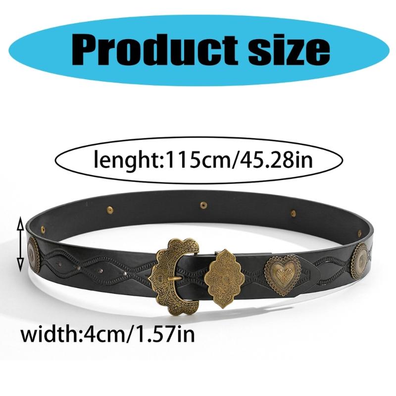 Fashionable Embossed Waist Belt Comfortable Versatiles Waistband Daily Wear Belt Fashion Accessory
