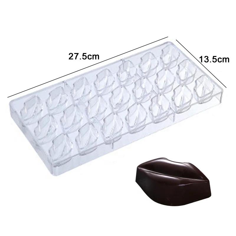 Chocolate Mold Plastic Lollipop Paper Stick Household Kitchen DIY Baking Tool Homemade Candies Rectangle Heart-shaped TMZ