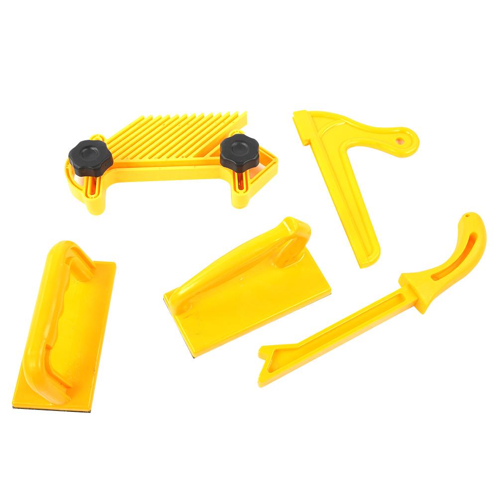 

5 шт. безопасный толкающий блок палка перо доска набор деревообрабатывающий фрезерный стол инструменты чёрный