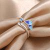 Tree Leaf Shape Dating Rings Adjustable Finger Opening Rings Unique Finger Jewelry Suitable for Party and Daily Wear