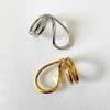 Elegant Abstract Rings Fashion Finger Rings Hollow Rings Copper Texture Perfect for Art Lovers and Trendsetters Present