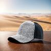Glittering Women Baseball Hat Long Brimmed Hat Rhinestones Baseball Cap Teens Girl Sunproof PeakCap High Bun Ponycap