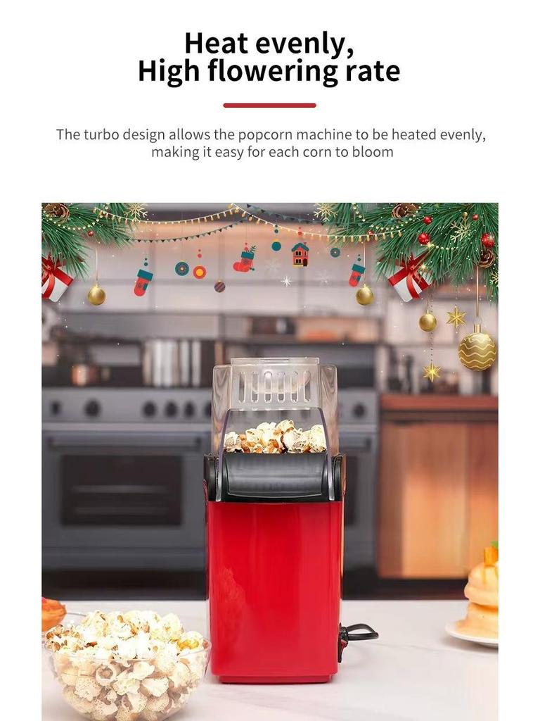 Automatic Mini Air-Blown Popcorn Maker for Kids