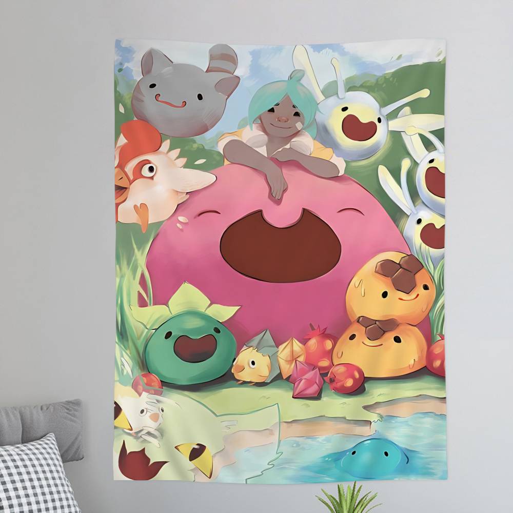 Game SSlime Rancher Hanging Bohemian Tapestry Hanging Tarot Hippie Wall Rugs Dorm Home Decor