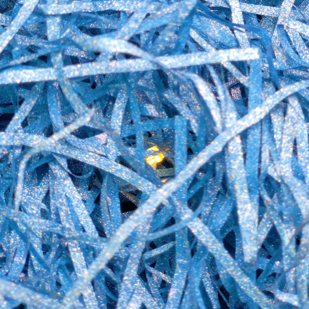 Raffia Gift Box Filler: Shredded Paper Silk with Glitter for High-End Gift Decoration