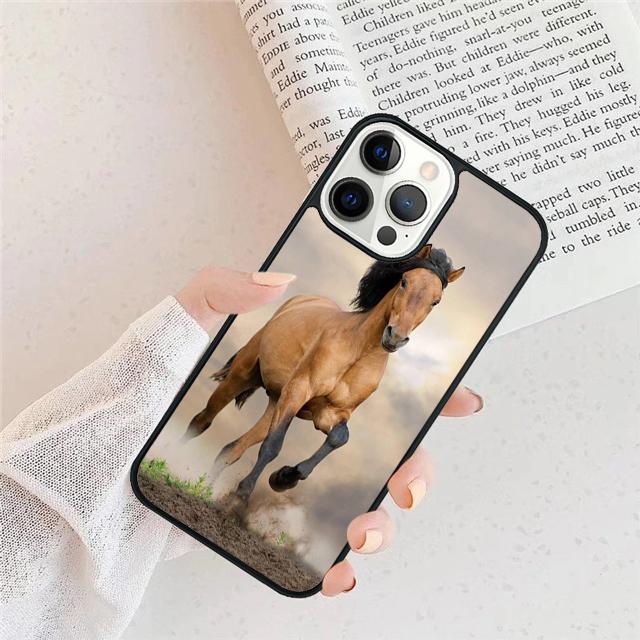 Horse Animal Running cool phone Case Cover For iPhone 17 Air 16 15 14 Plus apple 16 11 12 13 Pro Max coque