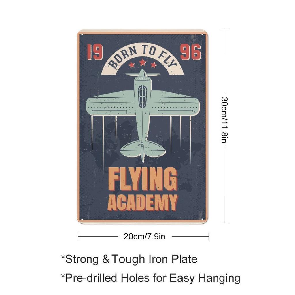 1 Pack Retro Aged Metal Tin Sign with Rusty Decorative Texture for Stylish Wall Use, Available 20x30cm or 30x40cm