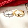 Exquisite Fashioneasiest for Match Zircon Open Ring Elegantaccessible Luxurycasual Ring
