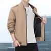 Spring New Men's Jacket Sports Solid Color Stand Collar Jacket Men's Casual Stand Collar Top Fashion