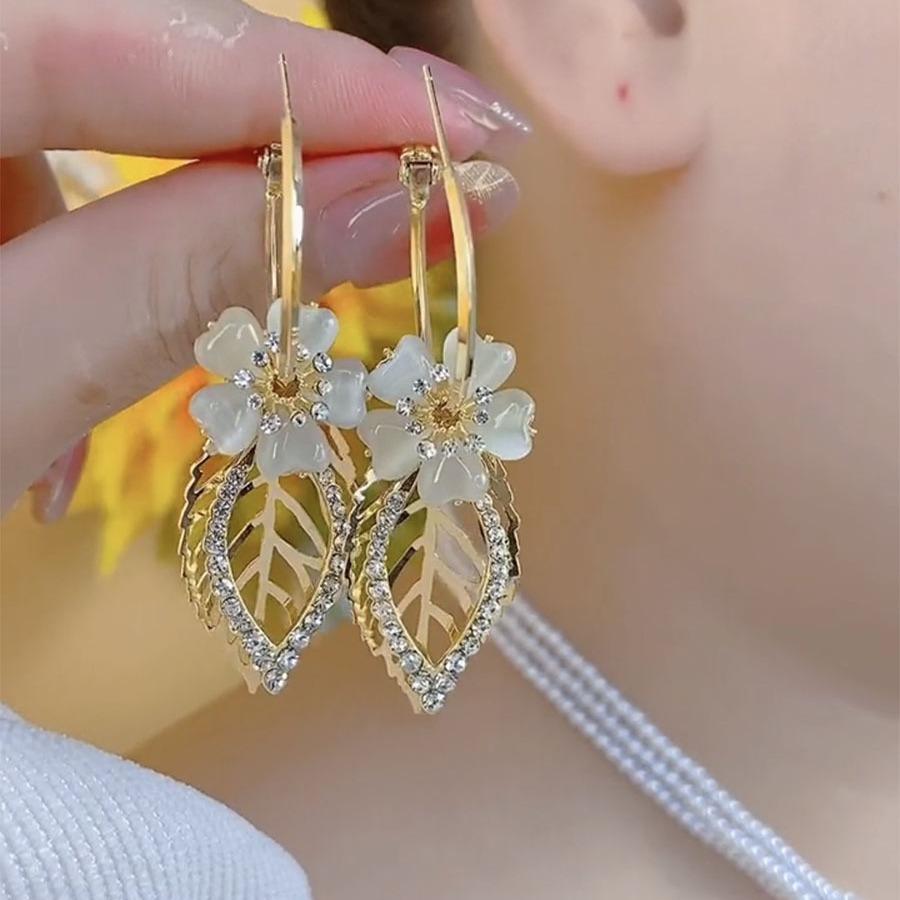 

Модные висячие серьги для женских украшений золотой
