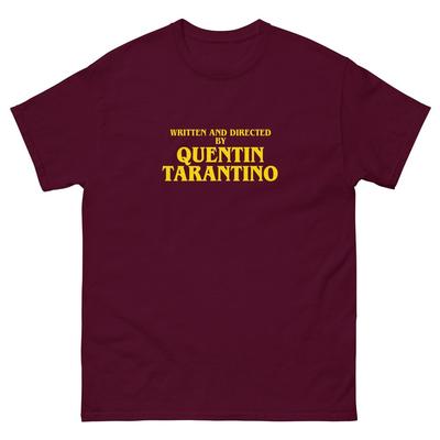 Directed by Quentin Tarantino Yellow Font Unisex Classic Tee Unisex T-Shirt