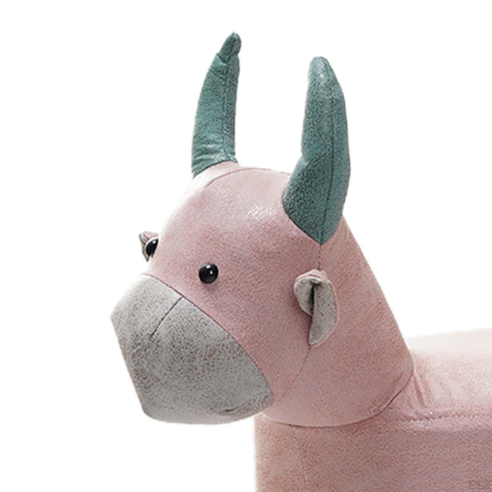 Fenteer Tier Fußhocker Rosa Drache - Multifunktionaler Kinder Hocker