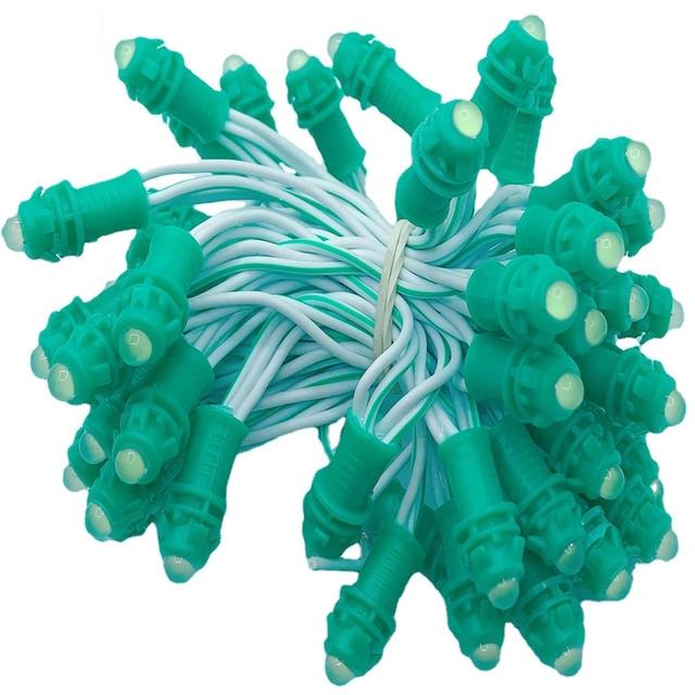 

500pcs 12V Single Color Led Module 7Color Led Light String Led Point Lighting Advertisement Display For Christmas Festival Decor зелёный