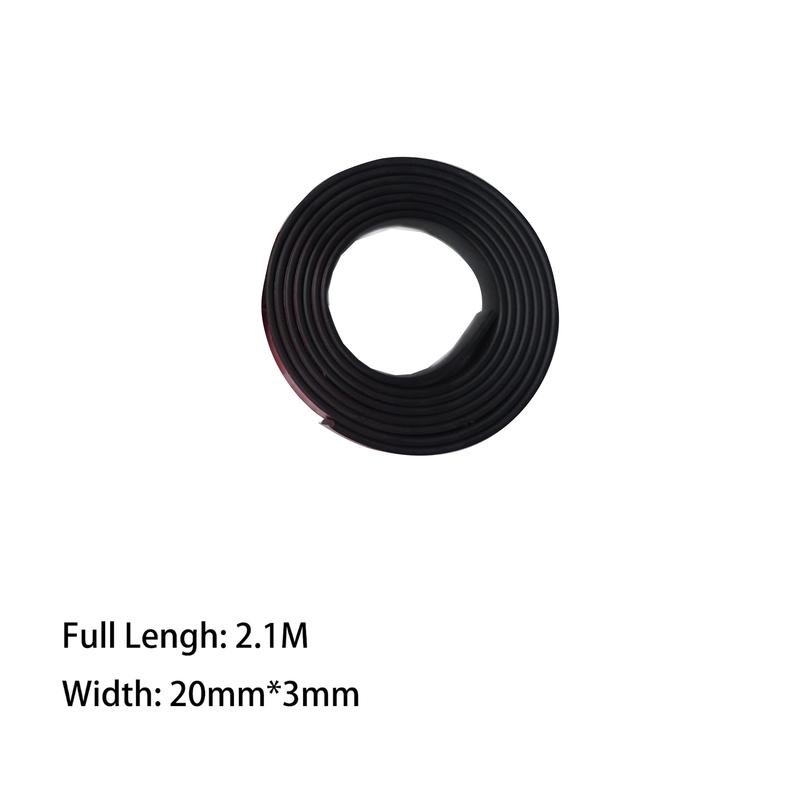 Flat Rubber Foam Seal Strip with Adhesive | Noise Reduction & Weather Stripping for Car Automotive Home Office