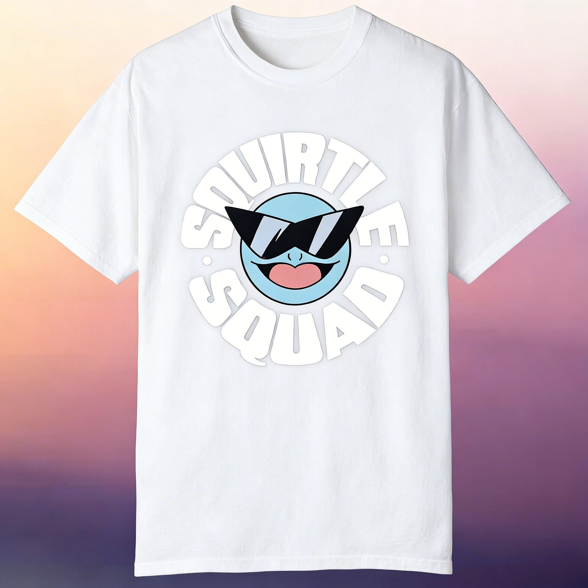 

2026 New Squirtle Pokemon Anime T Shirt Unisex Women Cotton Short Sleeve Parentchild Tee Streetwear Y2k Clothes Casual Top Unisex S