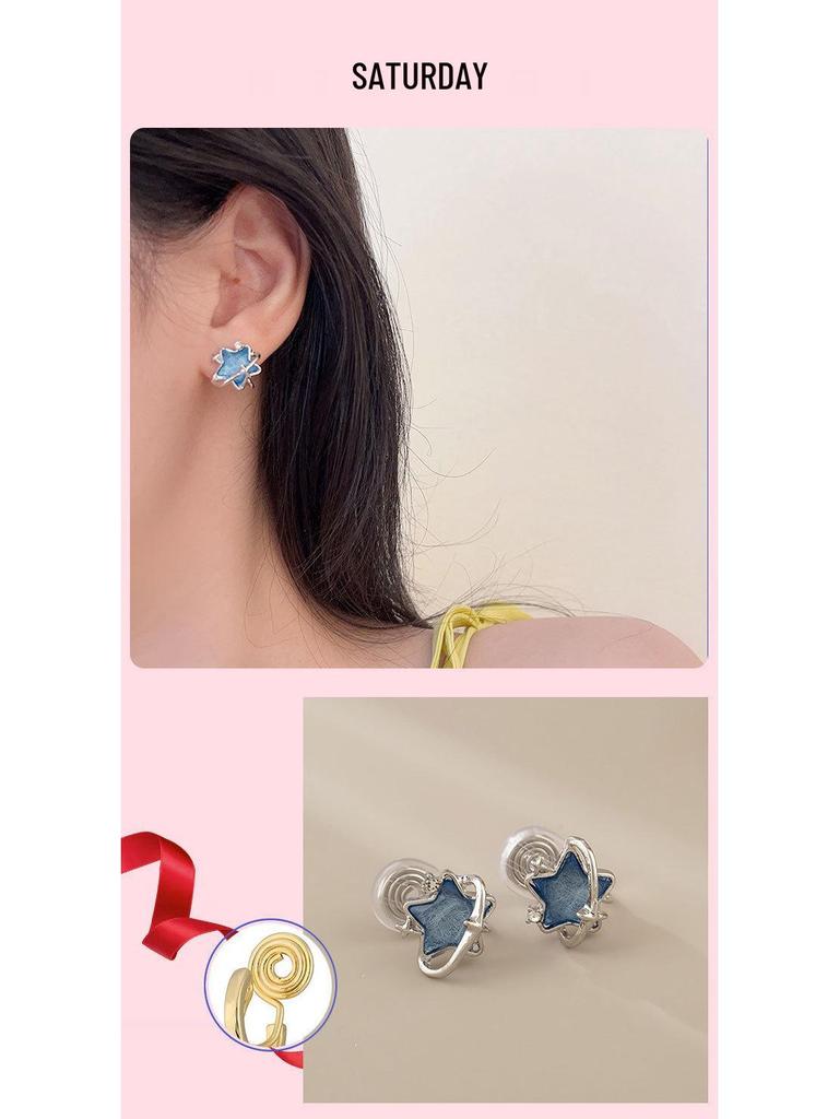Niche High-End Non-Pierced Earrings - Versatile Mosquito Coil Design, Perfect Birthday & Christmas Gift for Girlfriend