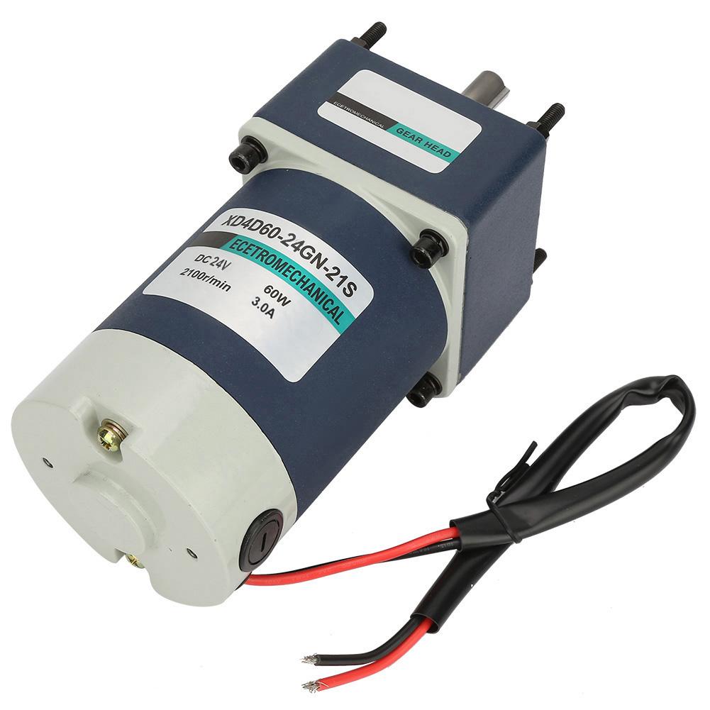 24V 60W High Torsion Adjustable Speed Metal Gear Permanent Magnet DC Geared Motor(36, 60RPM)