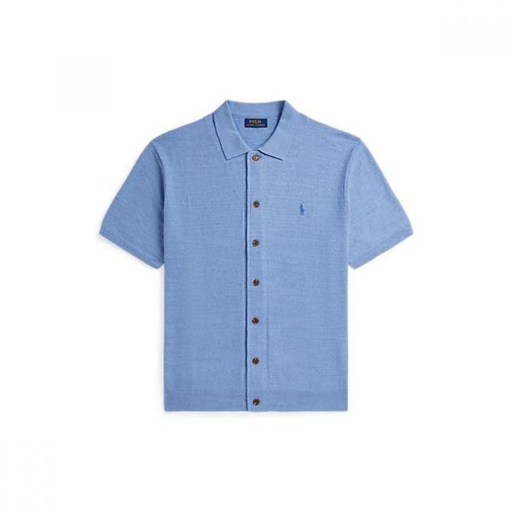 Polo Ralph Lauren Men Cotton Linen Short Sleeve Cardigan Mnposwe1n820162420 M