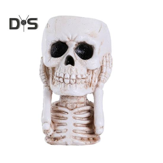 

Хэллоуин Череп Кашпо Горшок Смола Скелет Фигурка Цветочный Горшок Крытый Открытый Суккуленты Растения Контейнер Домашний Балкон Сад Украшения A