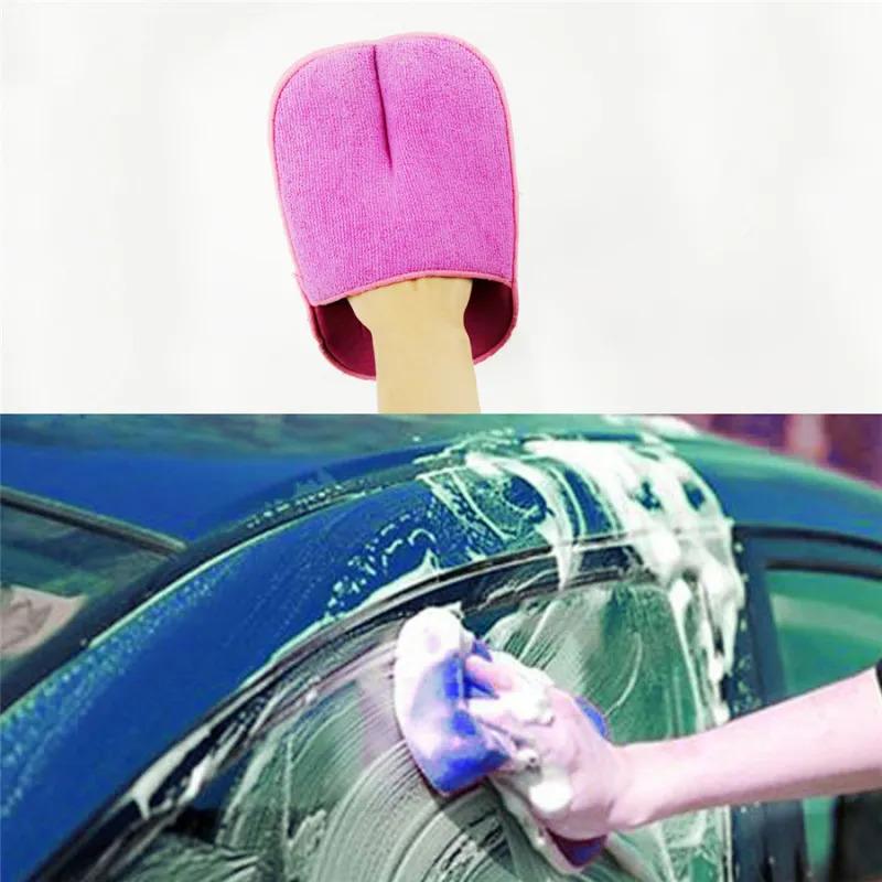 

2Pcs Clay Mitt Car Window Washing Gloves Home Cleaning Cloth Duster Towel Mitten