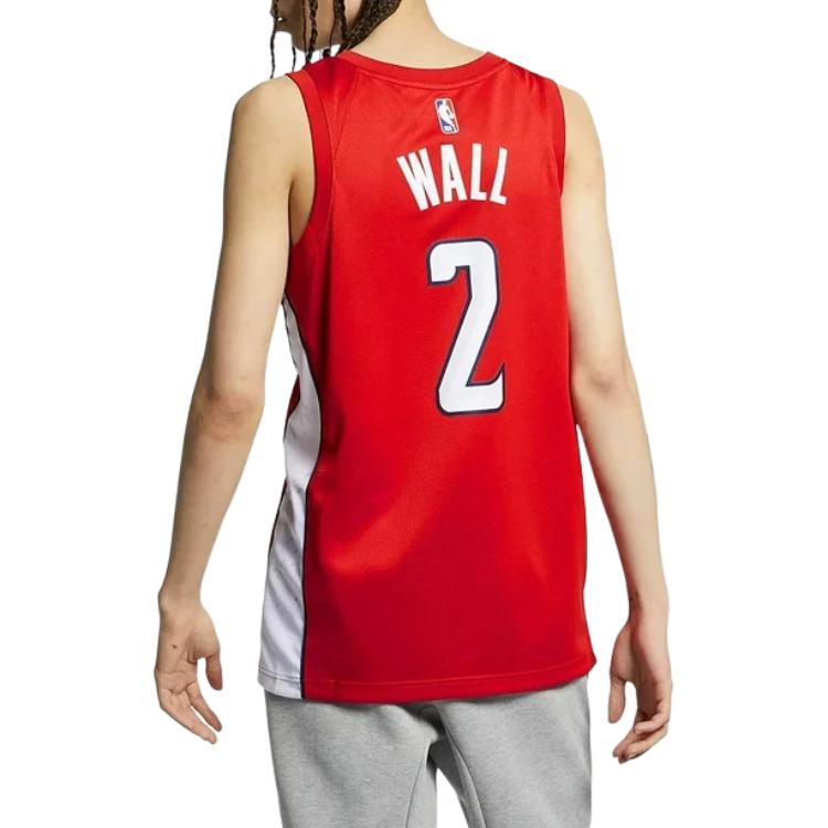 Nike Washington Wizards John Wall #2 Jersey Men Tops Red BQ1179-657