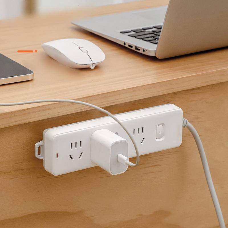 Wall-mounted Holder Storage Hook Punch-free Plug Racks Extension Sockets Fixer Cable Wire Organizer Seamless Power Strip Holder
