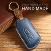 Leather Car Key Case Cover for VW Volkswagen Golf 8 MK8 ID.3 ID.4 Cupra Skoda Octavia A8 SEAT  MK4 2020 2021 Formentor Tarraco