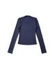Hot Girl Square Neck Off-Shoulder Slimming Long Sleeve Top for Women