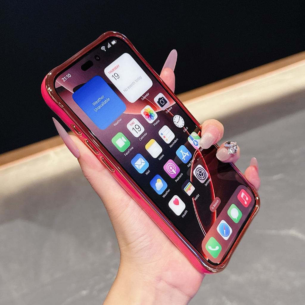 For iPhone 16 Pro Magnetic Case Electroplated 2.0mm Acrylic TPU Phone Back Cover