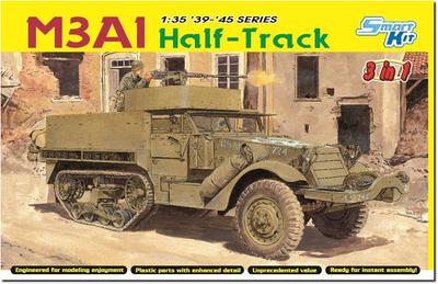 Platts Dragon WW2 American M3A1 Half Track 3in1 Included Plastic Model DR6332F 1/35 Figure/Equipment