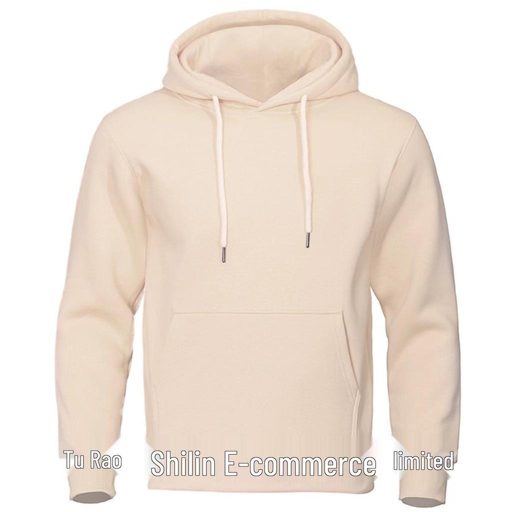 Unisex Solid Color European-Size Hooded Fleece Sweatshirt - Multiple Colors, Casual Sportswear Hoodie Pullover