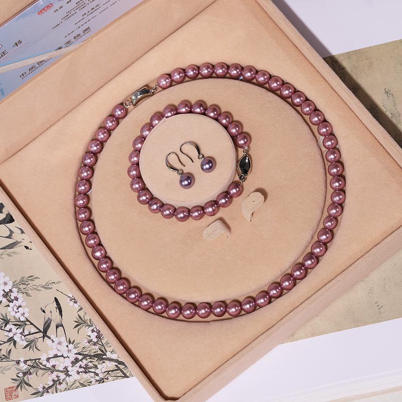 Mother-of-Pearl Shell Bead Necklace for Women - Perfect Mother's Day Gift