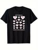 Unisex T-shirt JGA Team Hen Night Numbers Heart Cut Out T-Shirt - Bachelorette Numbered Tees with Heart Cutouts for