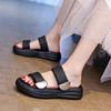 Fashion CRLAYDK Slide Sandals for Women Hook&Loop Fashion Platform Summer Dressy Open Toe Walking Casual Outdoor Beach Slip On Slippers