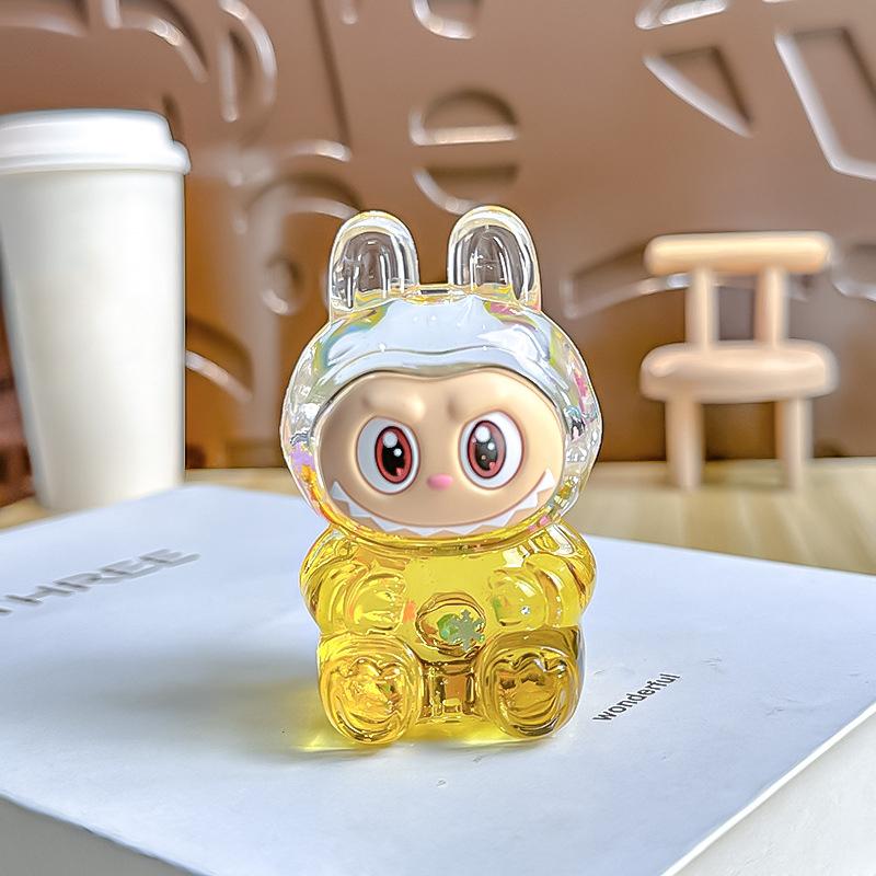 Cartoon Cute Labubu Quicksand Ornaments Car Ornaments DIY Home Decoration Gifts