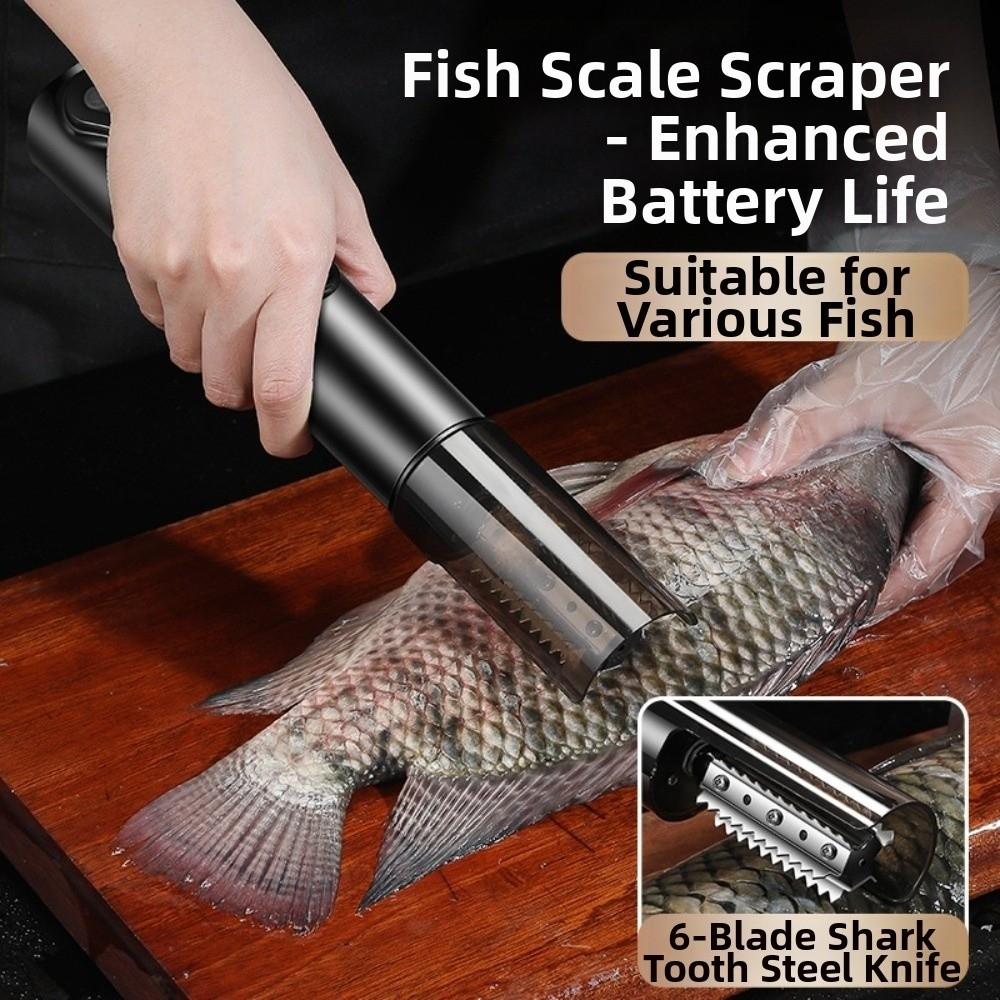 Left/Right Rotation Electric Fish Scaler Cordless Fish Scale Remover Fish Cleaning