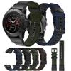 For Garmin Fenix 5X/Fenix 5X Plus/Fenix 3/Fenix 3 HR Watch Band Canvas Jean+Genuine Leather Sports Watch Strap