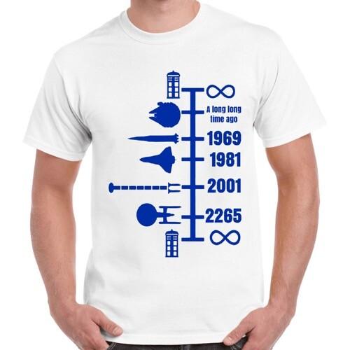 Spaceship Craft Timeline Men Women Funny Cool Gift Retro Unisex T Shirt 2743
