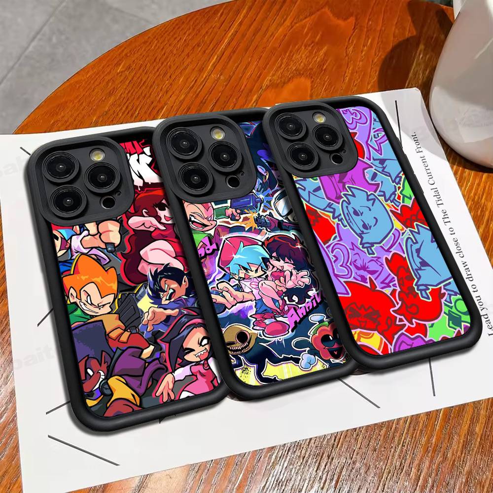 Music Game Friday Night Funkin Phone Case For IPhone 17 16 15 13 11 12 14 Pro Max Plus Silicone Cover Shell